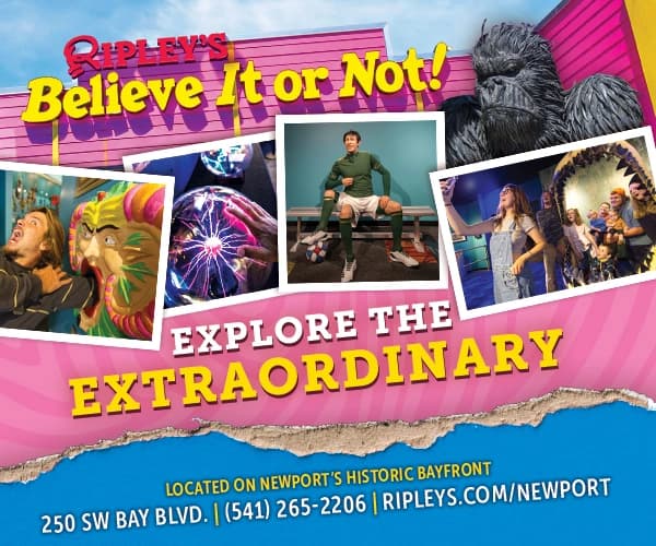 Ripley’s “Believe It or Not!” flyer: “EXPLORE THE EXTRAORDINARY” on Newport’s waterfront.