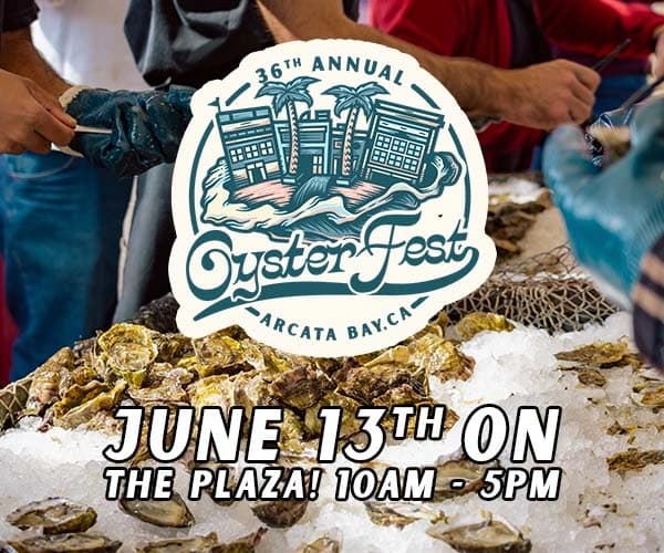 OysterFest “36th Annual” logo over oyster display; text: “JUNE 13TH ON THE PLAZA! 10AM - 5PM”